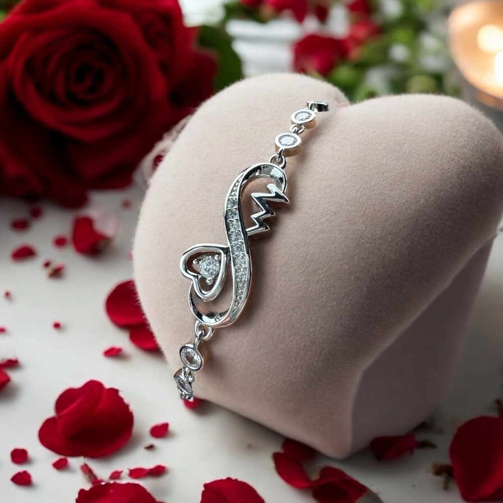 Silver Adjustable Infinity Bracelet